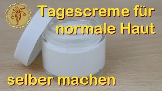 Tagescreme selber machen  für normale Haut [upl. by Latsyrcal]