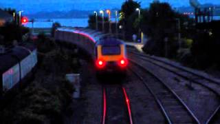 First Great Western HST Passing Under the Footbridge at Dawlish Warren Towards Exeter [upl. by Younger384]