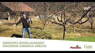 Osnovno spomladansko gnojenje sadnega drevja [upl. by Gariepy]