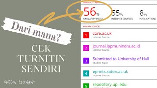 Tutorial Cara Cek Turnitin Sendiri untuk Menghindari Plagiasi [upl. by Indnahc]