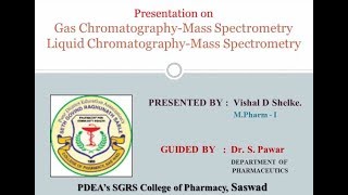 GCMS amp LCMS Gas Chromatography  Mass Spectroscopy amp Liquid Chromatography  Mass Spectroscopy [upl. by Atsejam]