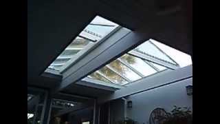 Eichler Atrium with Retractable Roof CustomBuilt by Rollamatic [upl. by Ahsa]