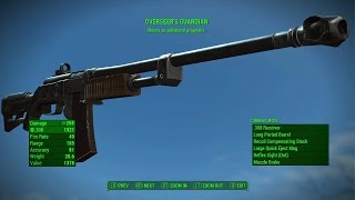 Fallout 4  BEST RIFLE OVERSEERS GUARDIAN  How To Get The Overseers Guardian In Fallout 4 [upl. by Yehtomit257]