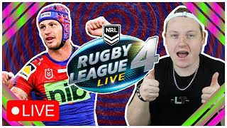 PLAYING SOME 2024 NRL ROUND 1 GAMES ON RLL4 [upl. by Anstice]