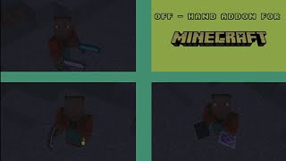 OffHand addon for Bedrock [upl. by Pattison]