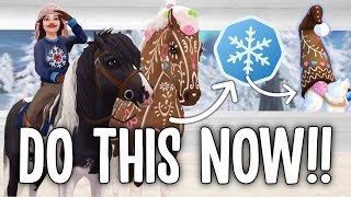 DO THIS BEFORE THE WINTER FESTIVAL STAR COIN CODES FREE PETS NEW HORSES NEW AREA OUTFITS [upl. by Sherm278]