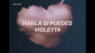 Habla Si Puedes  Violetta  Letra ☁ [upl. by Dowdell512]