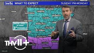 From thunderstorms to an arctic blast for Arkansas  THV11 weather forecast [upl. by Ladiv741]