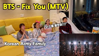 ENG BTS 방탄소년단  Fix You Coldplay Cover REACTION 리액션｜MTV Unplugged ｜Korean Familys Reaction [upl. by Eical250]