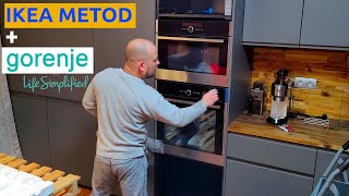 Gorenje Built In Oven and microwave oven IKEA METOD kitchen cabinet integrateion stepbystep guide [upl. by Carolin]