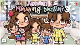 Aesthetic Family Morning Routine☀with voice🔊Avatar World [upl. by Shirleen377]