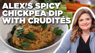 Alex Guarnaschellis Spicy Chickpea Dip with Crudités  Food Network [upl. by Negaem]