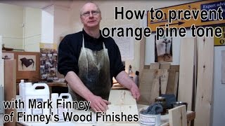 How to make wood lighter  removing  preventing orange tone on Pine [upl. by Woodall]