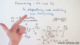 Die Eliminierung Mechanismus von E1 und E2 Reaktionsmechanismen Organik [upl. by Aehsan]