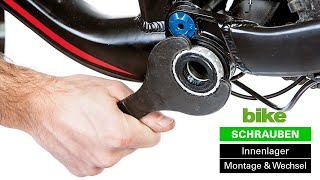 Shimano InnenlagerTretlager Montage und Wechsel als DoItYourself Anleitung BSA amp PressFit [upl. by Remmos]