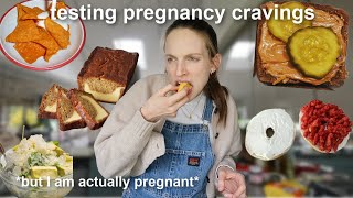 Testing the Weirdest Pregnancy Cravings but I am actually pregnant [upl. by Husein999]