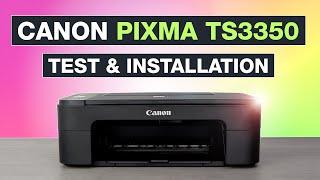 Canon Pixma TS3350 Drucker im Test ✅ Inkl Installation amp Einrichtung – Testventure [upl. by Akeret]