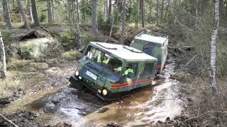 Bv206 Terrängkörning i Karlskrona mars 2015 klipp 2 [upl. by Alrahs]