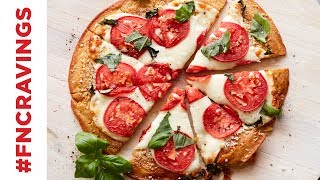 How to Make Chickpea Crust Pizza  Food Network [upl. by Divaj]