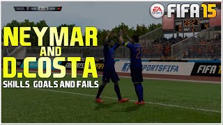 FIFA 15  Neymar and Douglas Costa Skills Gols and Fails [upl. by Theta]