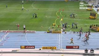 110 Metres Hurdles men heats heat 3 IAAF World Championships Daegu 2011 [upl. by Zeitler]