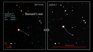 Barnards star moving 20172020 [upl. by Werdna]