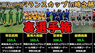 【裏選手権2023】参加校の部員数と23年所属リーグがハイレベル過ぎた（ニューバランスカップin時之栖） [upl. by Eylk]