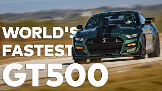 Worlds Fastest Shelby GT500 Mustang  204 MPH GT500 RUN  VENOM 1000 by HENNESSEY [upl. by Matthaus]