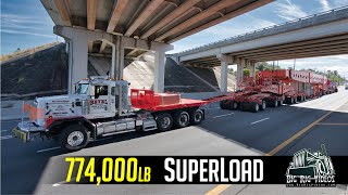 774000 lb Transformer Superload  Beyel Brothers Crane amp Rigging [upl. by Feeley]