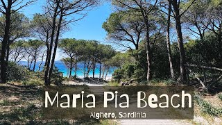 Maria Pia Beach  Alghero  Sardinia  Italy [upl. by Ellebanna]