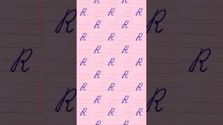 How to write in cursive Capital letter R Cursive Writing for beginner Cursive handwriting practice [upl. by Nida56]