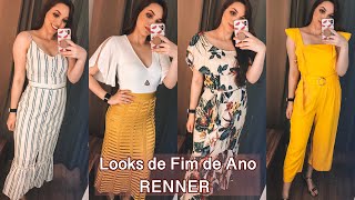 PROVANDO LOOKS em FAST FASHION  RENNER 2  Looks de fim de ano 20192020  Debora Freitas [upl. by Airebma]