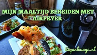 AVONDMAAL BEREIDEN🥘EN NIEUWE AIRFRYER UITPROBEREN KRUIDVAT [upl. by Rabma]