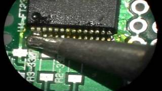 HowTo Drag Soldering Demo [upl. by Ilecara]