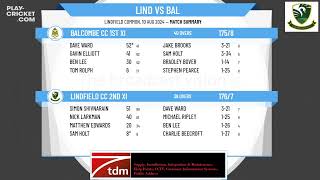 Lindfield CC 2nd XI v Balcombe CC 1st XI [upl. by Ennayd847]