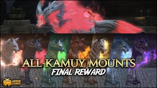 Final Fantasy XIV  All Kamuy Mounts [upl. by Jayne]