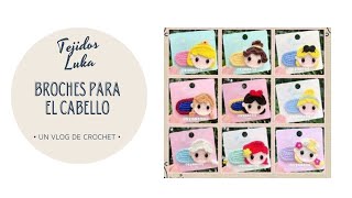 Broches para el cabello tejidos de princesas Elsa Cenicienta y Bella 1 de 3 [upl. by Renaxela426]