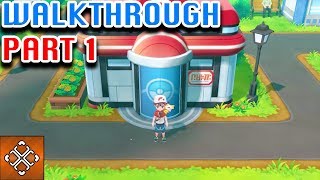 Pokemon Lets Go Pikachu Walkthrough Part 1 Pallet Town and Viridian City [upl. by Eiznekcm]