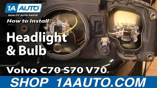 How to Replace Headlights 9800 Volvo S70 [upl. by Vinson]