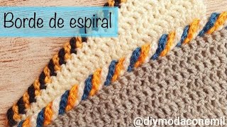 Como tejer borde multicolor a crochet paso a paso [upl. by Elsbeth333]