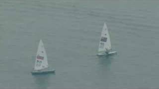 Sailing  Mens Laser  Beijing 2008 Summer Olympic Games [upl. by Nesnej]