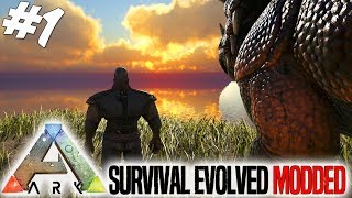 ARK Survival Evolved Dansk Ep 1  EN HELT NY VERDEN Modded Ark Extinction Core  Olympus Map [upl. by Sadye160]