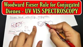 UV VISIBLE SPECTROSCOPY Woodward Fieser Rule for Conjugated Dienes for calculating Lambda Max Value [upl. by Daffie820]