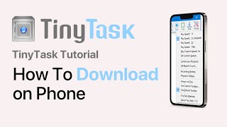 How to Download TinyTask on Mobile 2024  All Devices [upl. by Cumine]