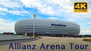 Allianz arena tour  Home of FC Bayern Munich The most beautiful football stadium in the world [upl. by Myrlene]