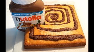 RECETTE DE GÂTEAU SPIRALE AU NUTELLA [upl. by Straub]