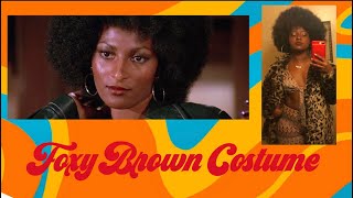 Foxy Brown 70’s Inspired Costume And Afro  Pam Grier [upl. by Alves]