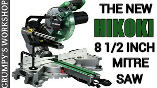 First look at the new hikoki 8 12 inch 216mm mitre saw with fixed rails [upl. by Nnyltak]