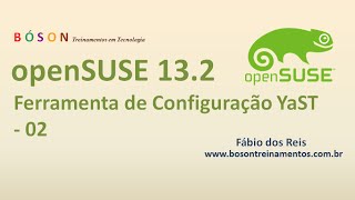 openSUSE 132 Linux  Ferramenta de Configuração YaST  02 [upl. by Nnauol]