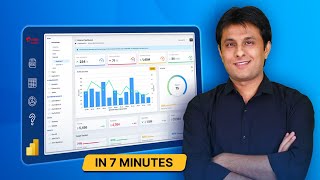 How to create Power BI Dashboard Report in 7 Minutes  PavanLalwani [upl. by Euqinmod780]